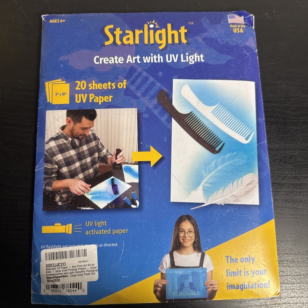 Starlight UV Light Art Paper Kit